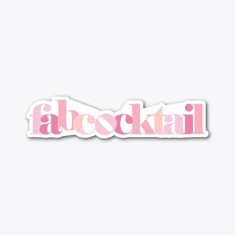 fabcocktail die cut sticker